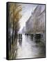 The Tiergartenstrasse, Berlin-Lesser Ury-Framed Stretched Canvas