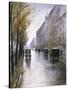 The Tiergartenstrasse, Berlin-Lesser Ury-Stretched Canvas