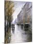 The Tiergartenstrasse, Berlin-Lesser Ury-Mounted Giclee Print