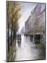 The Tiergartenstrasse, Berlin-Lesser Ury-Mounted Premium Giclee Print