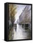 The Tiergartenstrasse, Berlin-Lesser Ury-Framed Stretched Canvas