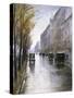 The Tiergartenstrasse, Berlin-Lesser Ury-Stretched Canvas