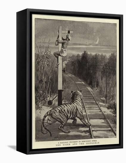 The Tiger and the Signalman-null-Framed Stretched Canvas