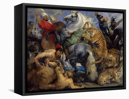 The Tiger Hunt, 1616-Peter Paul Rubens-Framed Stretched Canvas