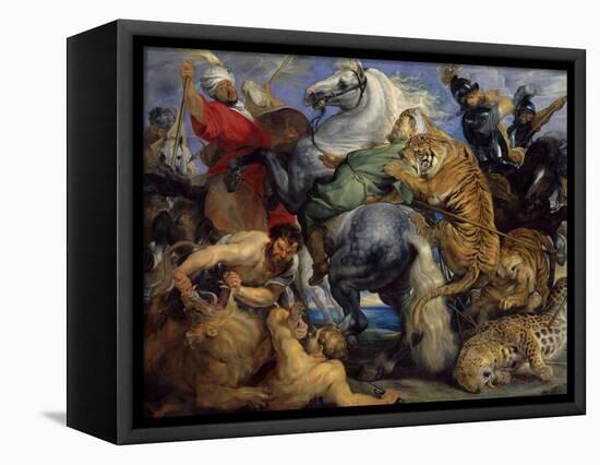 The Tiger Hunt, 1616-Peter Paul Rubens-Framed Stretched Canvas