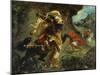 The Tiger Hunt, 1854-Eugene Delacroix-Mounted Giclee Print