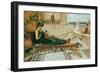 The Tiger Skin, c.1895-John William Godward-Framed Giclee Print