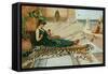 The Tiger Skin, c.1895-John William Godward-Framed Stretched Canvas