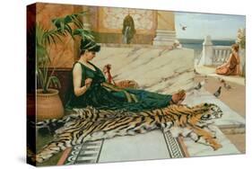 The Tiger Skin, c.1895-John William Godward-Stretched Canvas