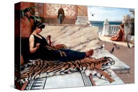 The Tiger Skin-John William Godward-Stretched Canvas