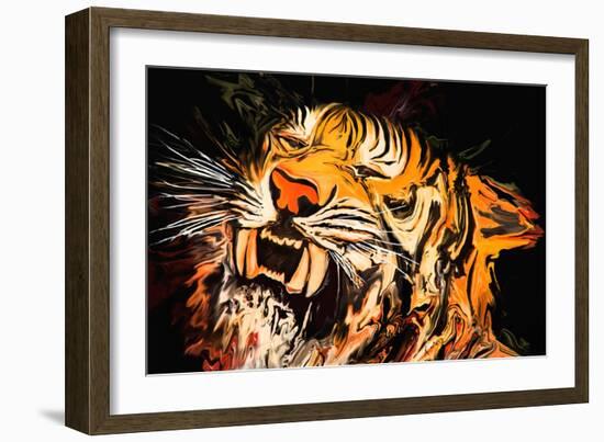 The Tiger-Rabi Khan-Framed Art Print