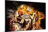 The Tiger-Rabi Khan-Mounted Art Print