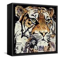 The Tiger-James Grey-Framed Stretched Canvas