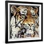 The Tiger-James Grey-Framed Art Print