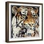 The Tiger-James Grey-Framed Art Print