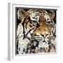 The Tiger-James Grey-Framed Art Print