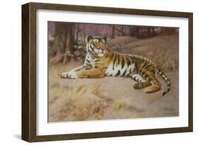 The Tiger-John Charles Dollman-Framed Giclee Print