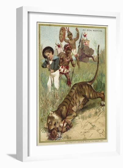 The Tiger-null-Framed Giclee Print