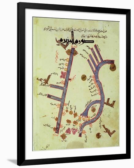 The Tigris and the Euphrates from a Geographical Atlas-Al Istalhry-Framed Giclee Print