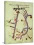 The Tigris and the Euphrates from a Geographical Atlas-Al Istalhry-Stretched Canvas