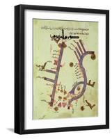 The Tigris and the Euphrates from a Geographical Atlas-Al Istalhry-Framed Giclee Print