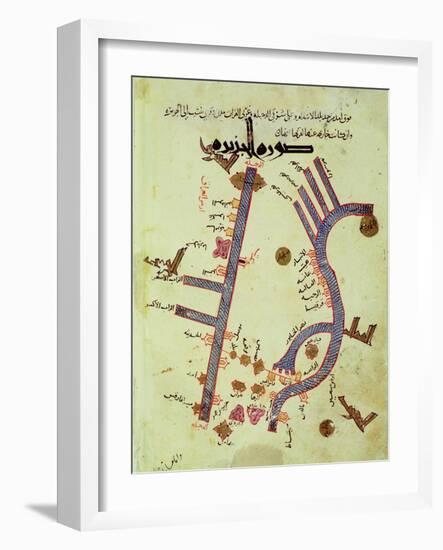 The Tigris and the Euphrates from a Geographical Atlas-Al Istalhry-Framed Giclee Print