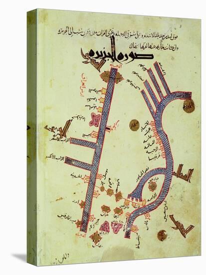 The Tigris and the Euphrates from a Geographical Atlas-Al Istalhry-Stretched Canvas