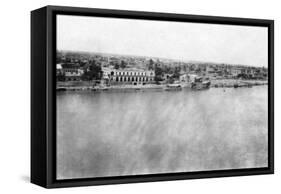 The Tigris River from the 31st British General Hospital, Baghdad, Mesopotamia, WWI, 1918-null-Framed Stretched Canvas