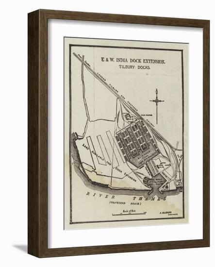 The Tilbury Deep-Water Docks-null-Framed Giclee Print