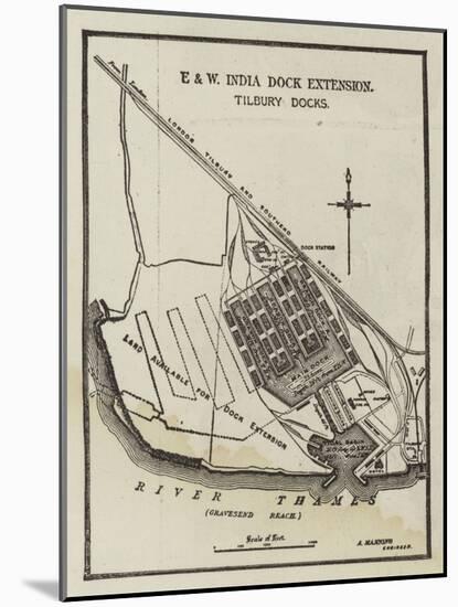 The Tilbury Deep-Water Docks-null-Mounted Giclee Print