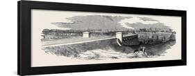 The Timber Viaduct from Cooper's Bridge, the South-Eastern Railway-null-Framed Giclee Print