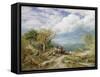 The Timber Waggon, 1872-John Linnell-Framed Stretched Canvas