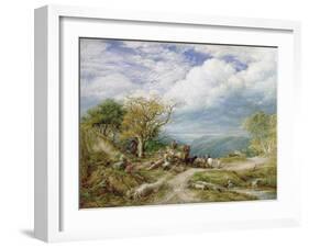 The Timber Waggon, 1872-John Linnell-Framed Giclee Print