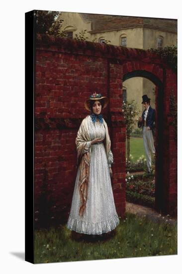 The Time and the Place, 1917 (Lover's Rendezvous)-Edmund Blair Leighton-Stretched Canvas