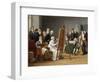 The Time in the Atelier of Madame Vincent, 1808 (Oil on Canvas)-Marie Gabrielle Capet-Framed Giclee Print