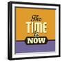 The Time Is Now-Lorand Okos-Framed Art Print