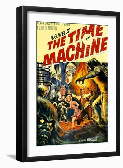 The Time Machine, From Left: Yvette Mimieux, Rod Taylor, 1960-null-Framed Art Print