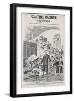 The Time Machine the Time Traveller Arrives-Frank R. Paul-Framed Art Print