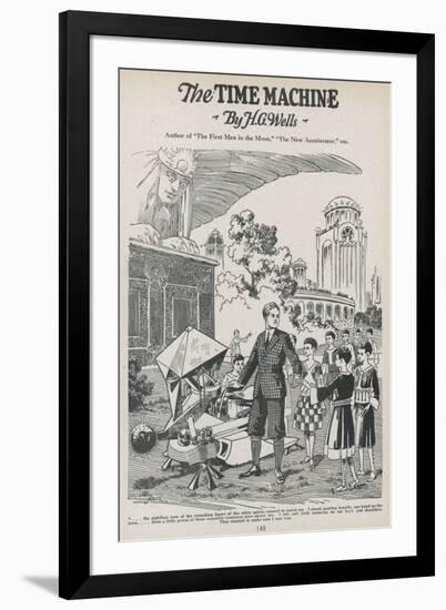 The Time Machine the Time Traveller Arrives-Frank R. Paul-Framed Art Print