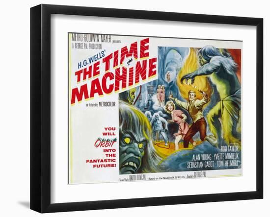 The Time Machine, Yvette Mimieux, Rod Taylor, 1960-null-Framed Art Print