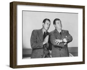 The Time of their Lives, from Left: Bud Abbott, Lou Costello, 1946-null-Framed Photo