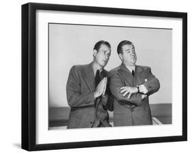 The Time of their Lives, from Left: Bud Abbott, Lou Costello, 1946-null-Framed Photo