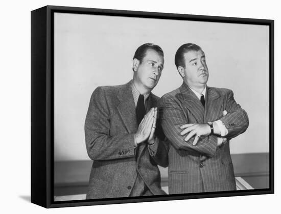 The Time of their Lives, from Left: Bud Abbott, Lou Costello, 1946-null-Framed Stretched Canvas