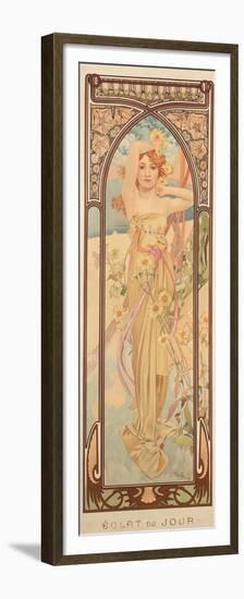 The Times of the Day: Brightness of Day, 1899-Alphonse Mucha-Framed Premium Giclee Print