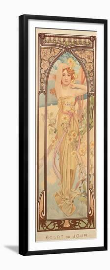 The Times of the Day: Brightness of Day, 1899-Alphonse Mucha-Framed Premium Giclee Print