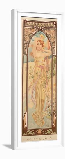 The Times of the Day: Brightness of Day, 1899-Alphonse Mucha-Framed Premium Giclee Print