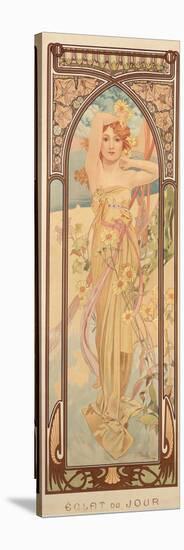 The Times of the Day: Brightness of Day, 1899-Alphonse Mucha-Stretched Canvas