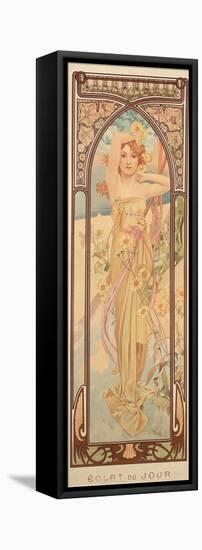 The Times of the Day: Brightness of Day, 1899-Alphonse Mucha-Framed Stretched Canvas