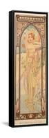 The Times of the Day: Brightness of Day, 1899-Alphonse Mucha-Framed Stretched Canvas
