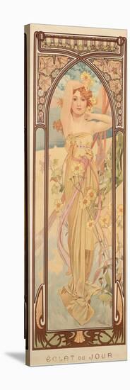 The Times of the Day: Brightness of Day, 1899-Alphonse Mucha-Stretched Canvas